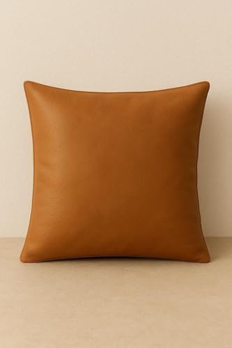 Bean Bag Chair | Gaming Seat with Side Pocket | Premium Leatherette, Washable Cover, Double Stitching | for Lounge & Bedroom | Cover Only (Free Pillow & Footrest, No Beans) (Tan, XL) - Image 3