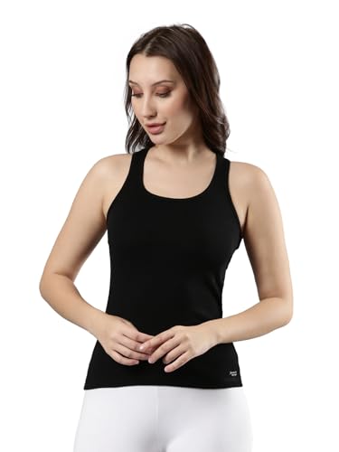 Image of Femmora Body Hugging Waist Length Camisole, Solid, Soft and Comfortable Cotton Fabric with Racer Back, for Women,Pack of 1