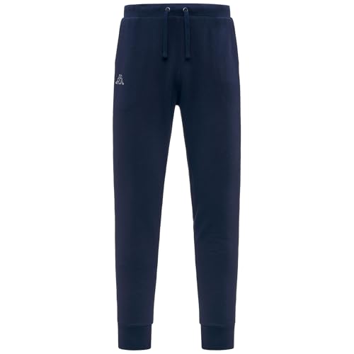 Pantalon de sport Kappa 304ILH0 homme : jogging noir de fitness et survêtement