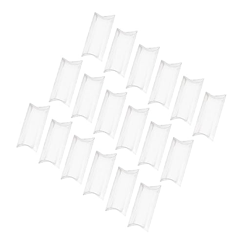 ZUNOXAZ 50個 透明枕型キャンディボックス 小型クリア 包装箱 軽量で耐久性あり お菓子やプレゼント用ラッピングに