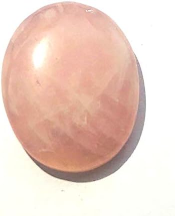 crystalmiracle Rose Quartz Gemstone Single Pocket Stone Cabochon Crystal Healing Reiki feng Shui Gift Positive Energy Peace Meditation Wellness Health Wealth Love Aura vaastu Handcrafted