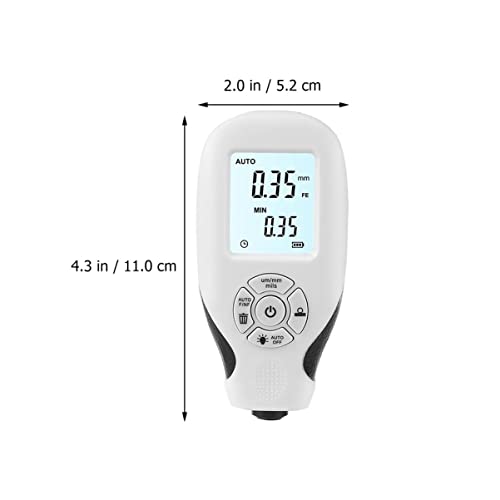 Medidor digital portátil para grosor de pintura de autos Alipis miniatura 6