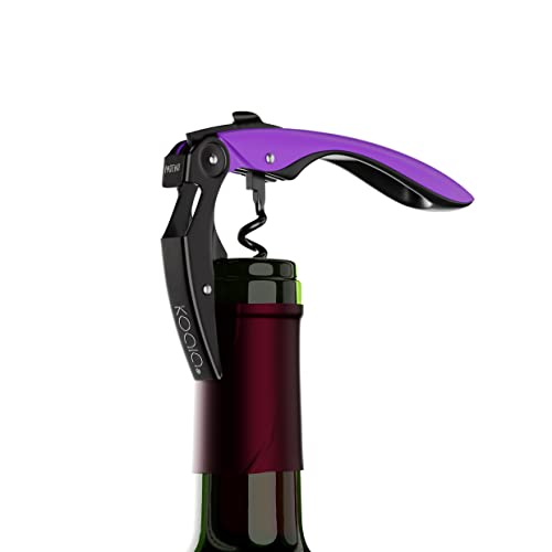 Koala Spain High Tech Two-Stroke Corkscrew, Patented Automatic Tab, Violet - Image 3