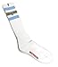 True Religion One Pair Pastel Blue / Beige Striped Men's Sock Size 10-13