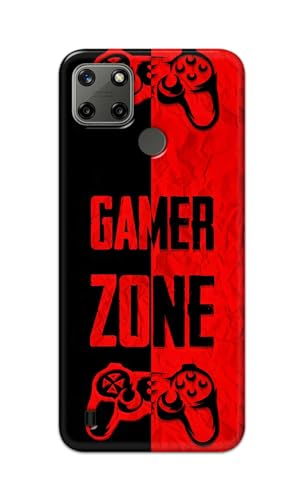 Image of Printed Hard Back Cover Case for Realme C21Y | Realme C25Y Back Cover (Gamer Zone) -1111