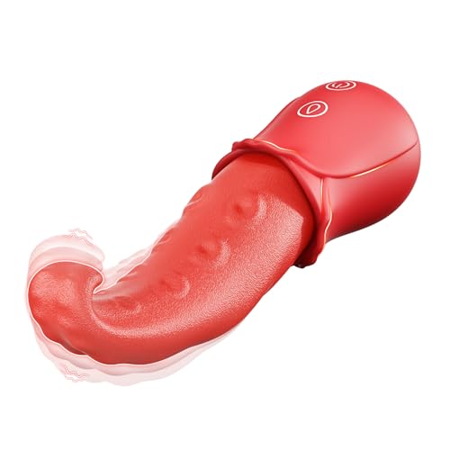 Vibrator Adult Sex Toys for Women - Tongue G Spot Vibrator Dildo Rose Sex Toys with 10 Licking & 10 Vibration Mode Adult Toys Clit Stimulator Pleasure Anal Nipple Toys for Female Couples Games