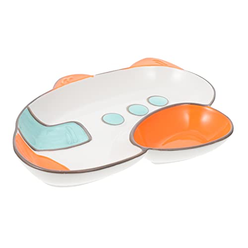 SUPVOX Ceramic Plate Boys and Girls Eating Supply Decorative and Easy to Store