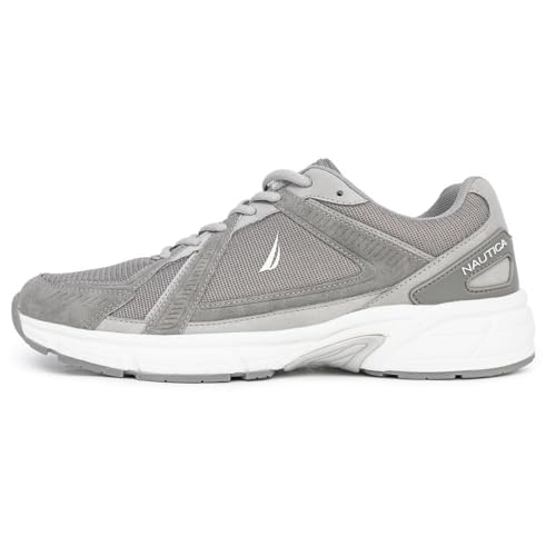 Image of Nautica Mens Running Sneakers Sport Fashion Lace-Up Athletic Soft Shoes for Gym Tennis Men - Cushioned, Breathable, Lightweight & Comfortable