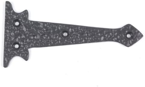 Van Dyke's Restorers Spear Gate Dummy Hinge Strap, Black Powder Coat, 6"