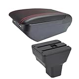 La boîte d'accoudoir de voiture présente une conception à double rangement avec un grand espace de rangement pour un rangement facile des objets, gardant votre voiture propre et silencieuse, offrant un double espace de rangement supplémentaire. La grande capacité peut contenir plus d'articles.