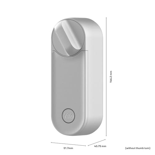 Yale - Linus Smart Lock L2 - Silber - 05/103210/SI - Schlüsselloser Zugang - DIY-Installation - Fernverriegelung/-entriegelung | Virtuelle Schlüssel - Echtzeit-Benachrichtigungen - Yale Home App