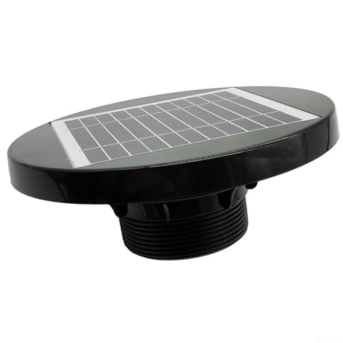 Ventilador de techo alimentado por energía solar para extractor de perfil ultra bajo para invernadero, caravana, barco,...