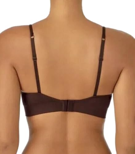 DKNY Women's Adjustable Seamless Bra, Soft Stretch Fabric, 2-Pack (US, Alpha, Medium, Regular, Regular, Java/Pearl Pink)4