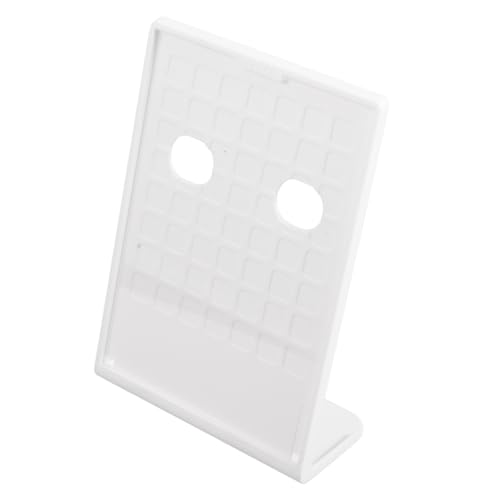 CIYODO A4 Menu Display Board Product Tag Table Display Stand Ticket Display Stand Table Sign Display Holder Slanted Rack for Tags Tabletop Holder Menu Holder Abs White