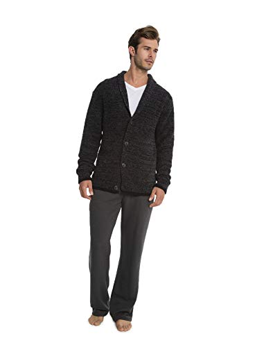 Barefoot Dreams CozyChic Men’s Shawl Collar Cardigan, Menswear Fashion Sweater2