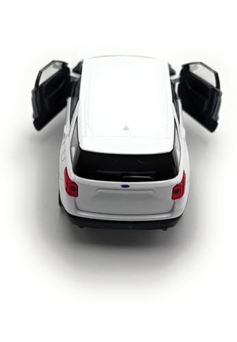 Generisch Modelo de Coche Compatible con Fort Explorer 2023 SUV vehículo Miniatura Escala 1:34 39 Blanco