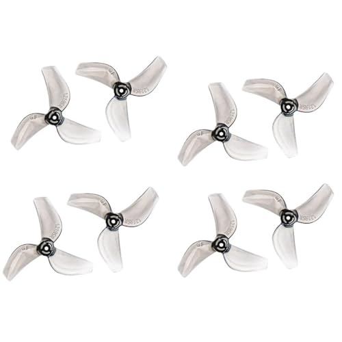 24組(24CW+24CCW)1219S 31mm 3ブレードプロペラ FPV Tinywhoop ドローン 0702 29000KV DIYパーツ用(24Pairs Gray 1mm)