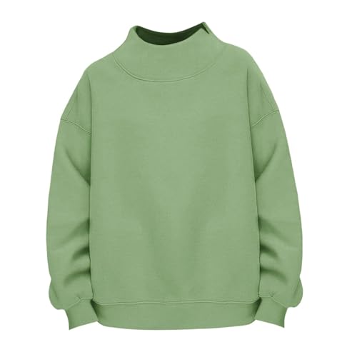 Boys Girls Turtleneck Basic Uniform Long Sleeve Soft Cotton T-Shirts Solid Color Warm Tee Tops4
