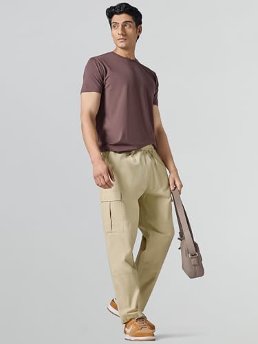 Image of XYXX Rove Ripstop Cargo | Solid Relaxed Fit | Wide Leg Cargo Pant for Men with 5 Pockets