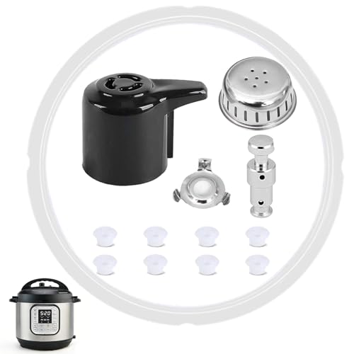 Fuator 13 Pcs Instant Pot Sealing Ring 6Qt Steam Release Valve Original Instant Pot Parts Replacement with 8 Silicone Caps, Steam Release Handle for IP Duo 3, 5, 6 Qt, Plus 6 Quart InstaPot parts