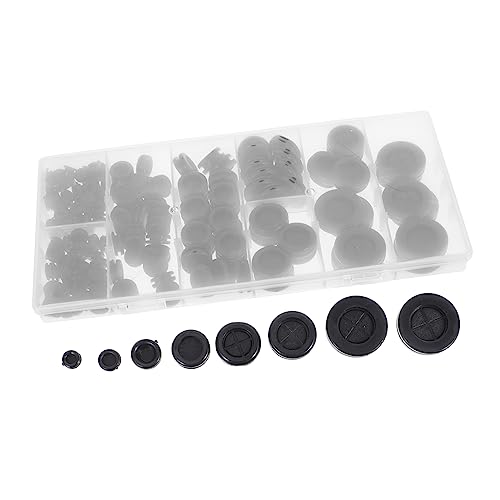 Kit de bouchons pour câblage et passe-câbles caoutchouc 170pcs