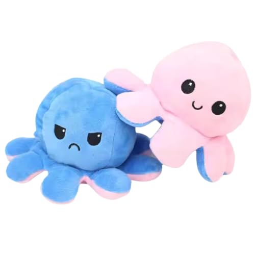 Image of TOYTALES Reversible Octopus Plushie Soft Toy for Kids | Cute Adorable Stuffed Animal | Flip Inside-Out Plush Soft Toy for Baby Boys & Girls | Ideal for Birthdays & Special Occasions (Multicolour)