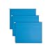 Smead Hanging File Folder with Tab,  1/5-Cut Adjustable Tab, Letter Size, Sky Blue, 25 per Box (64068)