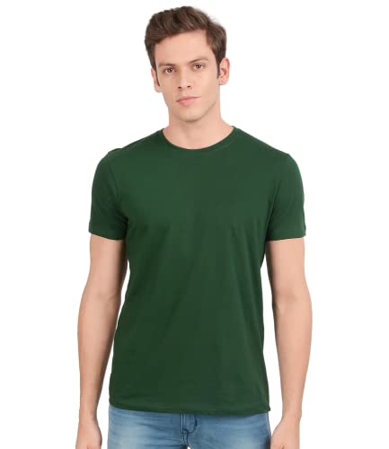 Image of Scott International Biowash T-Shirts for Men's & Boys- Round Neck, Half Sleeves, Cotton, Regular Fit, Stylish, Branded Solid Plain Tshirt for Men- Ultra Soft, Comfortable, Lightweight T-Shirt