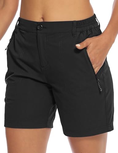 TBMPOY Women's Quick Dry Hiking Cargo Shorts