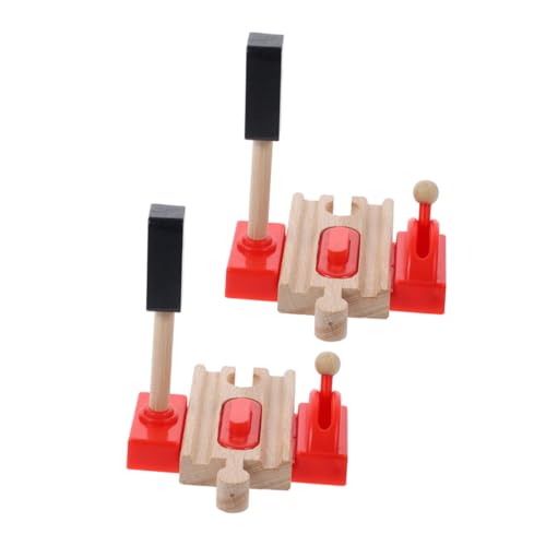 Toddmomy 2 Piezas De Accesorios para Vías De Tren Accesorios para Escenas De Vías De Tren Accesorios para Trenes De Escala O Juguete De Señal De Tráfico Ferroviario Juguete De Señal De