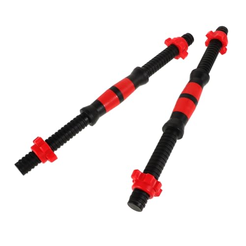 Toyvian Professional Dumbbell Bars 40cm Barbells Handles Spinlock Collars Nuts Set for