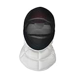 Fencing Face Guard Kendo Professional Breathable for Sparring Stabproof Comfortable Fencing Epee Helmet, L