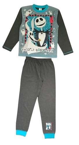 The Nightmare Before Christmas Boys Pyjamas featuring Jack Skellington Ghostly Good Time Kids 2 Piece Set PJs Nightwear Multicolour Age 11-12 Years