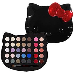 Hello Kitty Noir Paleta de Sombra de Ojos y Lip Gloss 180Valor de dólares