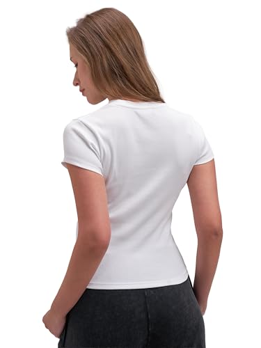 Image of Tokyo Talkies Women Pure Cotton Tops for Woman|Regular Fit Slim fit Crop Tops for Women Western|Top Tshirt for Women Stylish Western|Suitable for Casual and Workwear