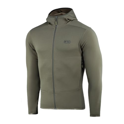 M-Tac Shadow Fleece Jacke Polartec – Warme Taktische Fleecejacke für Herren – Atmungsaktiv & Leicht – Outdoor, Militär & Alltag Olive, XXL