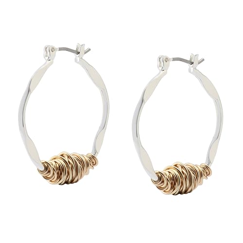 Robert Lee Morris Soho Women's Wire Wrapped Sculpted Hoop Earrings2