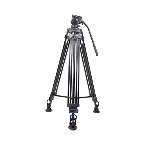 Image of DIGITEK (DPTR-7060VD) 184CM Platinum Heavy Duty Video Tripod with Aluminium Rod & Non-Slip Foot Pad, 20kg Max Load, 3 Section Adjustment, Compatible with Camcorder, Camera, Smartphone