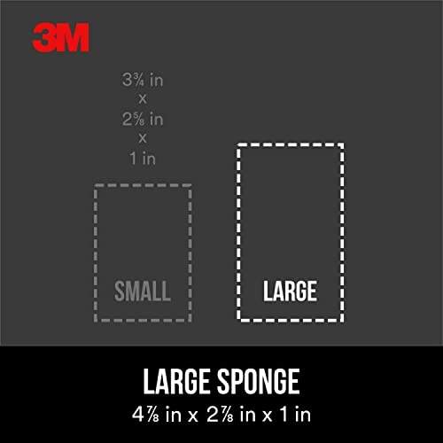 3M Large Area Drywall Sanding Sponge, 4.875-In By 2.875-In By 1-In, Fine/Medium #TOP6