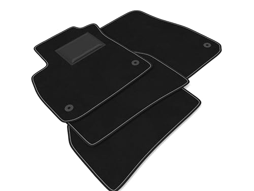 DHCarMats | Alfombrillas de coche para Opel Insignia desde 2017 a 2024 | Alfombras coche de moqueta antideslizante | Interior del habitáculo – Kit completo delantero y trasero