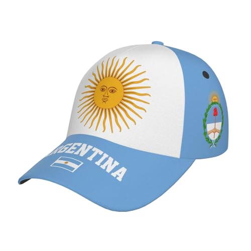 peiyeety Gorra de béisbol con Banderas Nacionales para Hombre y Mujer, Gorra de Camionero con Bandera Argentina