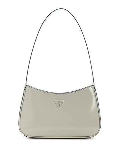 GUESS Bolsa de ombro Arnela com zíper, cinza-claro