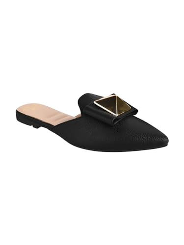 Image of The White Pole Slip on Slides Flat Mules Bellies Jutti Sandals for Women and Girls