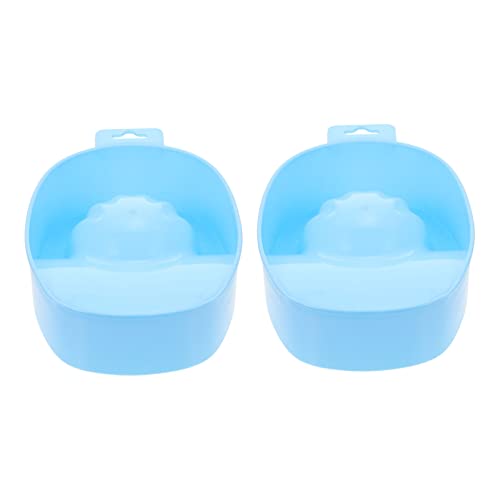 Generic 2pcs Hand Soak Bowl for Manicures Set Nail Soaking Bowl Kit Safe Material for Salon Home Use