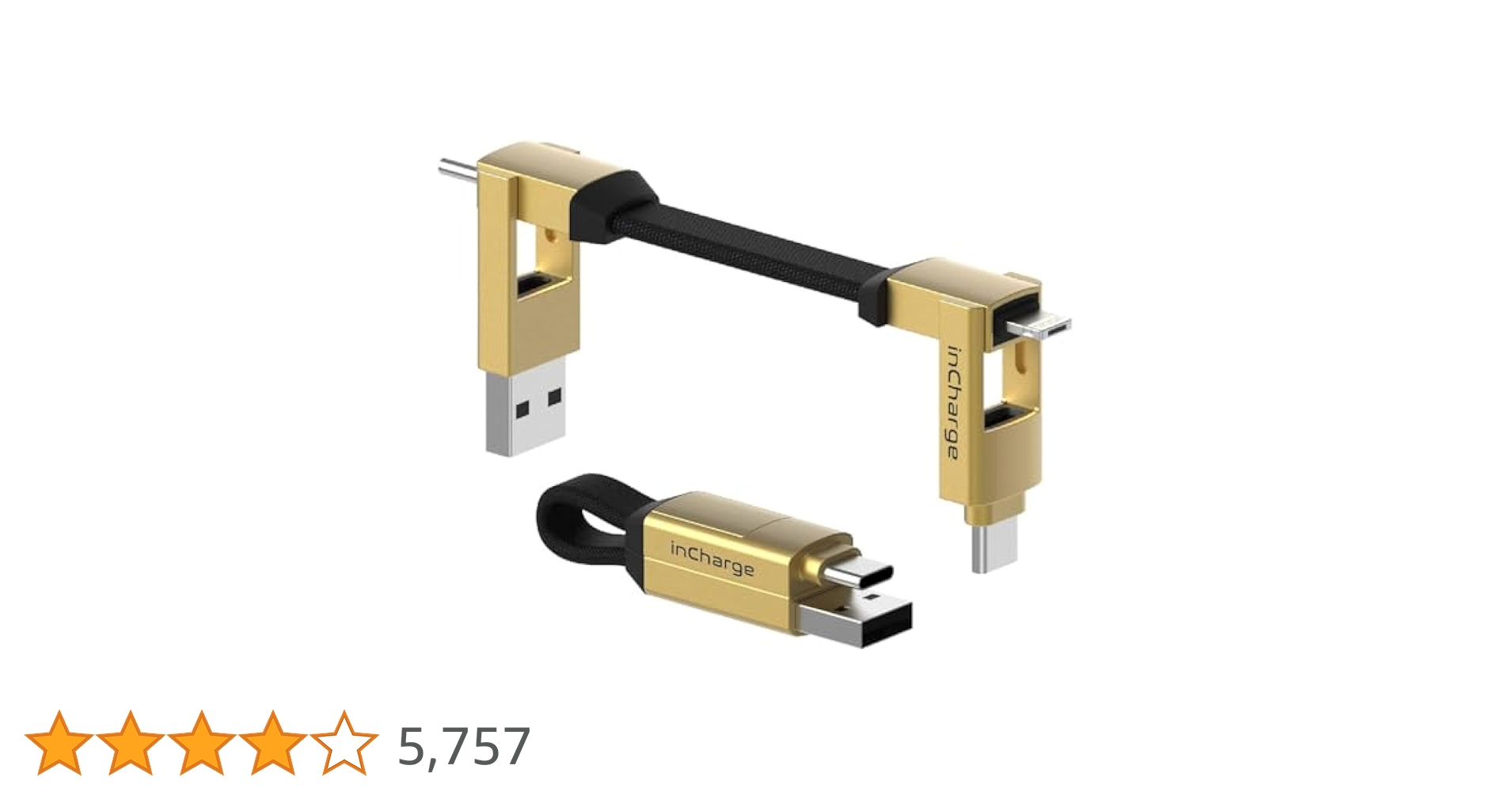 人気品！ in Chage インチャージ 6 Max USB A B C 黒 楽天市場】6in1USBケーブル 【 inChargex MAX 】 usb type-c