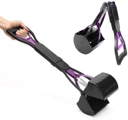 Gadget Deals Large Size Foldable- Poop Scooper | Long Handle- Poop Scoop | Dog Poop Scooper -Sanitary Waste- Dog Potty Cleaner | Pickup Removal | Dog Potty Collector | Dog Potty Cleaning kit