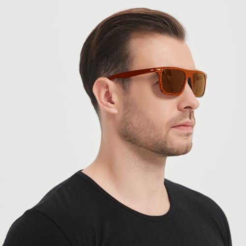 Image of DUCO Polarized Sunglasses for Men Sun glasses All Carbon Fiber Frame 100% UV Protection for Driving Running Fishing DC8325