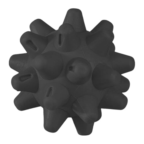 Cirraorive Pelota de Masaje con Forma de Erizo con Púas, Rodillo de Masaje para Fascitis, Superficie de TPE, Forma Ergonómica, Adecuada para El Hogar, La Oficina, Negro