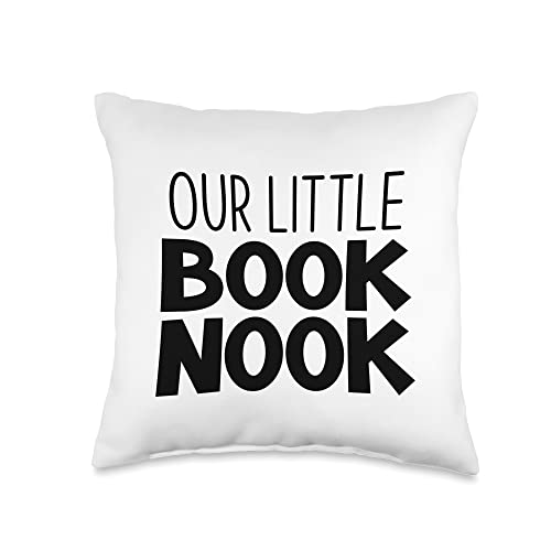 Our Little Book Nook Reading Corner Kids Black White Throw