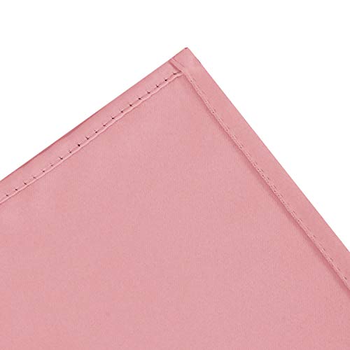 Image of LEMOMO Pink Thermal Blackout Curtains /52 x 95 Inch /Set of 2 Panels Room Darkening Curtains for Bedroom